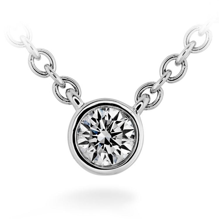 Cascade Solitaire Bezel Pendant