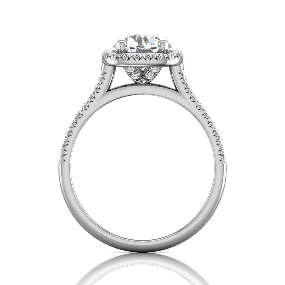 Round Brilliant Halo Engagement Ring