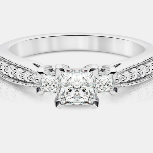 Trista 3 Diamond Engagement Ring - Naledi