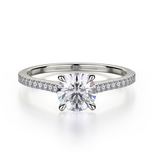 Effie Engagement Ring Mounting - White Gold - Solitaire