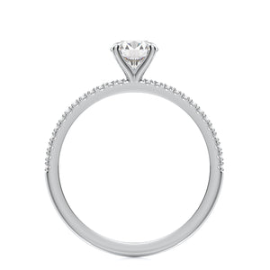 Jamie Engagement Ring Mounting - Solitare - White Gold
