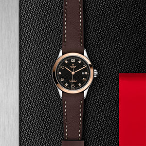 Tudor 1926 28mm Steel and Rose Gold M91351-0008 background