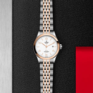 Tudor 1926 28mm Steel and Rose Gold M91351-0009 background