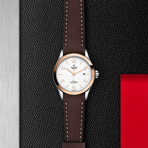 Tudor 1926 28mm Steel and Rose Gold M91351-0010 background