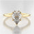 White Gold or Platinum Pear-Shaped Mackenzie Solitaire