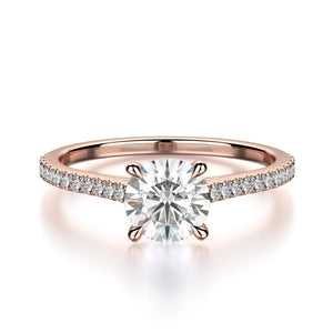 Effie Engagement Ring Mounting - Rose Gold - Solitaire