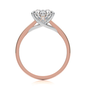 Vada Engagement Ring - Diamond Solitaire - Rose Gold