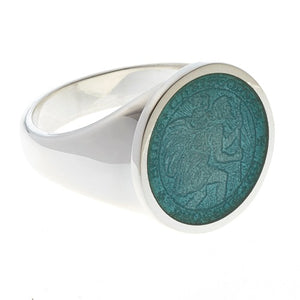 Sterling Silver St. Christopher Ring