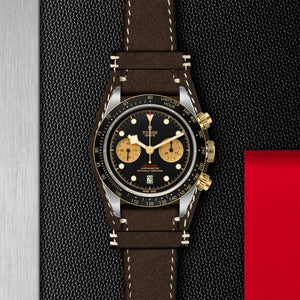 Tudor Black Bay Chrono S&G 41 M79363N-0002 black dial with gold subdials