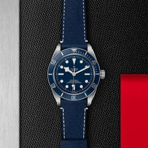 M79030B-0002 Black Bay Fifty-Eight 39mm Steel blue bezel and dial