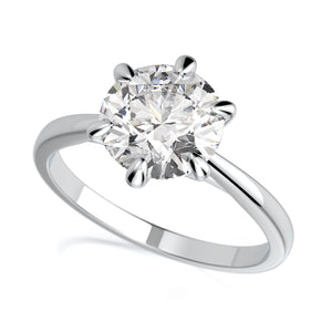 Vada Engagement Ring - Diamond Solitaire - Platinum