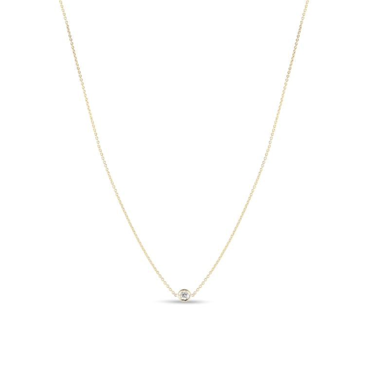 Roberto Coin 18KWG 7 Station Diamond Dangle Necklace