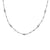 Roberto Coin Diamonds by the Inch 7 Diamond Station Necklace "Dog Bone" in 18k Yellow Gold