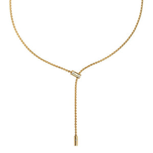 FOPE ARIA LARIAT NECKLACE YELLOW GOLD