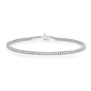 Classic 4-Prong Diamond Line Bracelet
