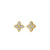 Roberto Coin Princess Flower Stud Earrings 18k Yellow Gold - Small