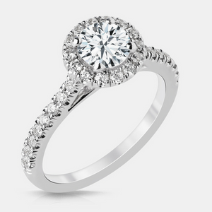 Robyn Diamond Solitare Halo Engagement Ring - Naledi