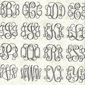 Script Engraving - Monogrammed Lettering