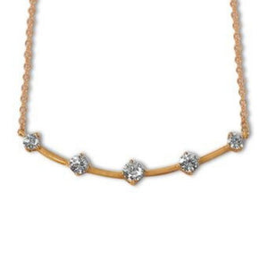 Constellation 5-Stone Necklace Rose Gold