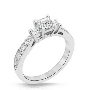 Trista 3 Diamond Engagement Ring - Naledi